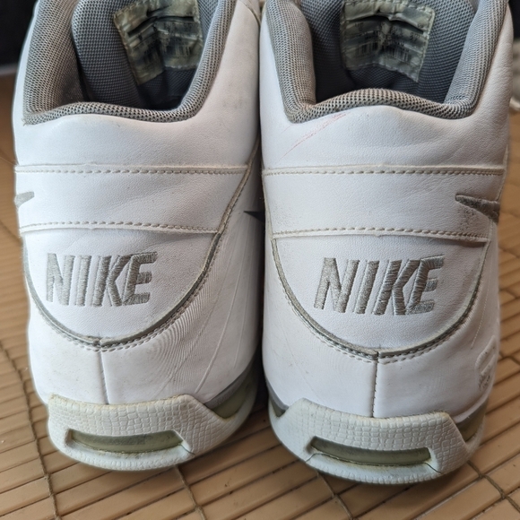 Nike Air Max Full Court Mens Basketball Shoes White/Metallic Silver 417792-103 S - Picture 4 of 9